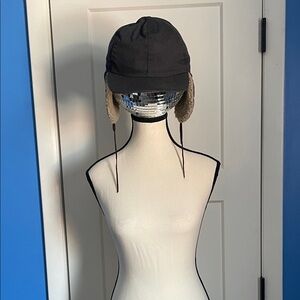 Dockers Black Winter Hat with Ear Flaps